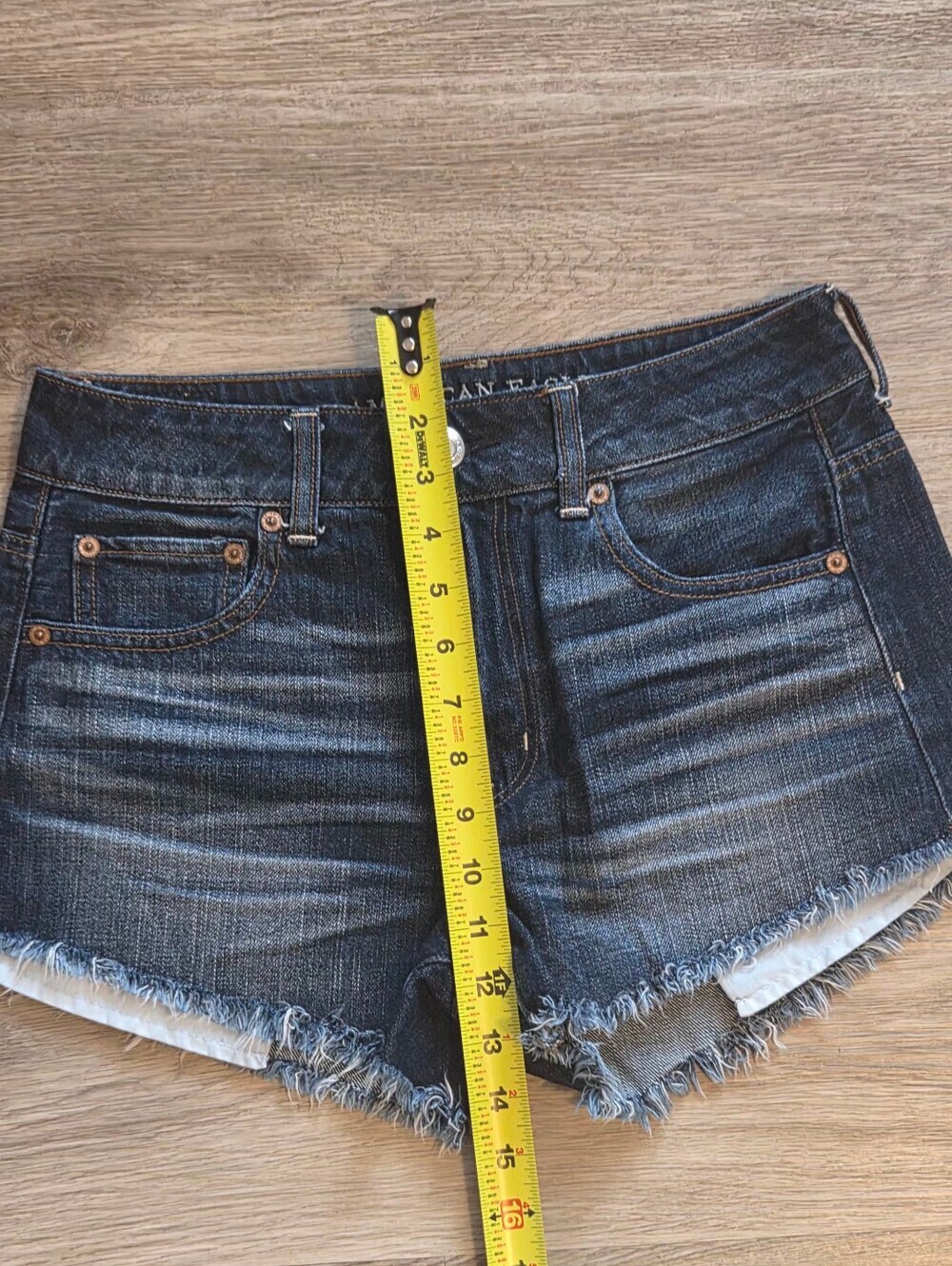 American Eagle Outfitters Dark Blue Jean Shorts - Picture 4 of 6